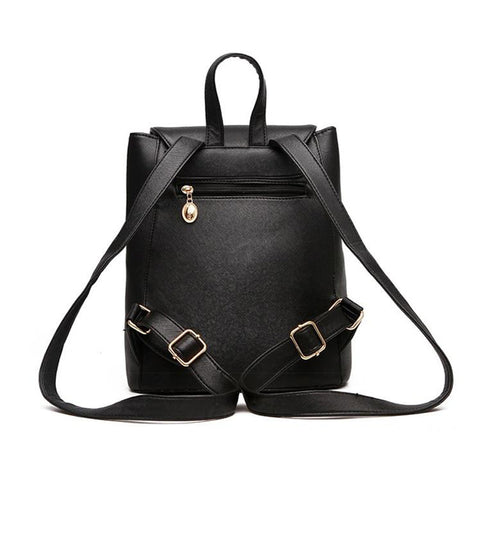 New Women Backpack PU Leather Fashion backpack Large Capacity Zipper School Bags for Teenager Girls