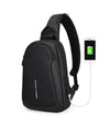 Multifunction Waterproof USB Charging Chest Pack Short Travel Men Messenger Chest Shoulder Bag