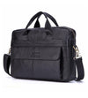 Brand Men Genuine Leather Handbags Large Leather 15" Laptop Bags Briefcases Casual Messenger Bag Business Men's Travel Bags