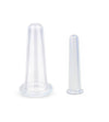 2pcs Silicone Jar Vacuum Cuppings Cans for Body Neck Facial Massage Suction Cans Anti Cellulite  Cups Set Health Care Tool