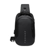 Multifunction Crossbody Bags Men USB Charging Chest Pack Water Repellent Shoulder Bag