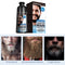 Natural long lasting 200ml permanent beard dye shampoo for men  removal white grey beard