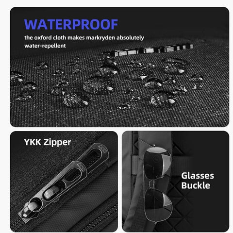 New YKK Anti-theft Men Backpack 15.6 inch Laptop Backpack Water Resistant and RFID Backpack