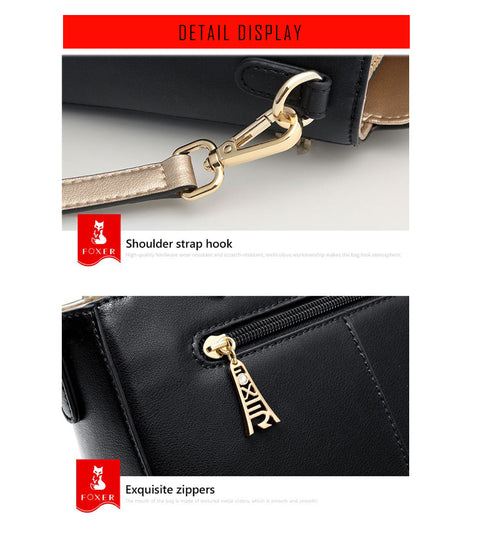Handbag Women Purse Chic Totes Split Leather Shoulder Bags Large Capacity Stylish Messenger