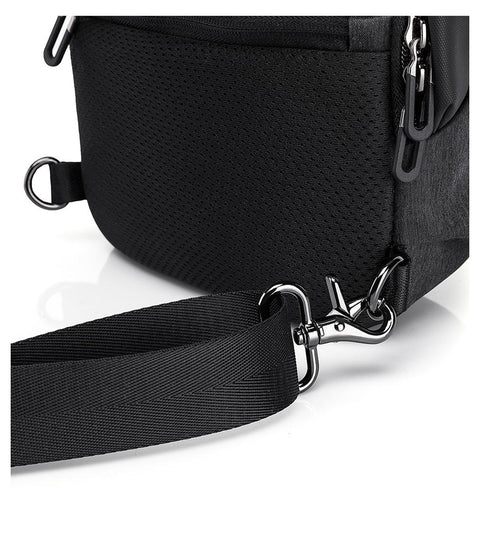 Men Messenger Bag Fashion Causal Chest Bag Pack Anti Theft Shoulder Crossbody bags for Teenage travel bag fit mobile phone bag