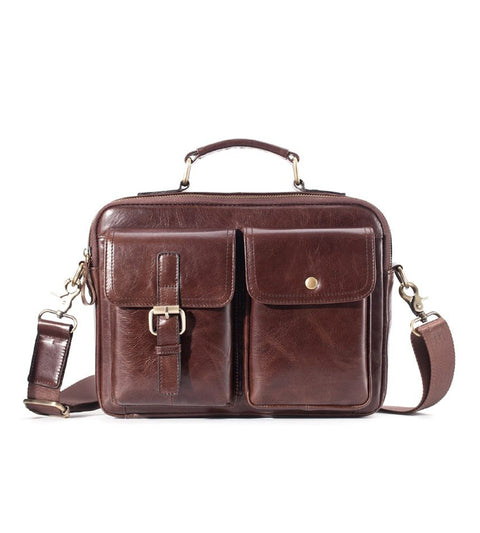 Brand New Cowhide Leather Messenger Bag Men Genuine Leather Handbag Male Travel Pad Shoulder Bag for Men Office Briefcase Totes
