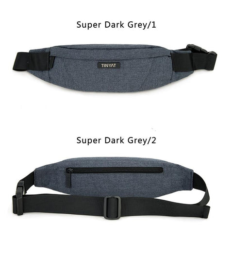 Men Waist Bag pack Purse Waterproof Canvas Travel Phone belt bag pouch Casual Bag for Belt Hip Pack