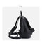 Genuine Leather Daily Casual Backpack For Women Classic Black Vintage Knapsack High Quality