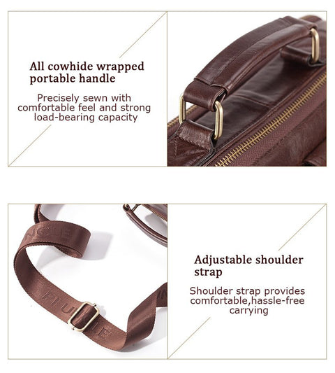 Brand New Cowhide Leather Messenger Bag Men Genuine Leather Handbag Male Travel Pad Shoulder Bag for Men Office Briefcase Totes