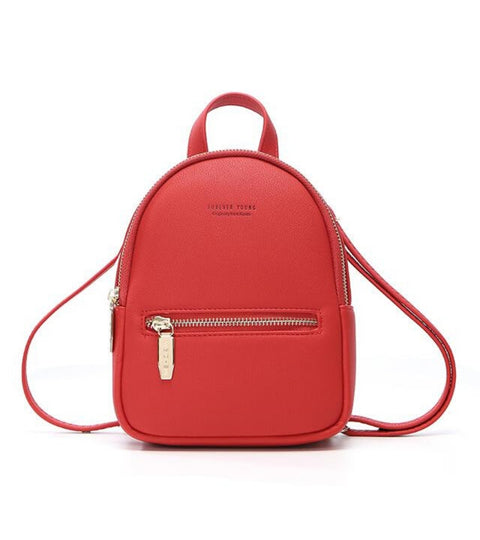 New Designer Fashion Women Backpack Mini Soft Touch Multi-Function Small Shoulder Bag