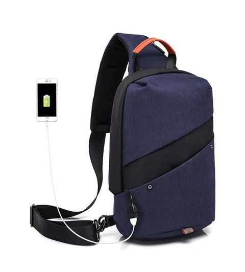 Men Messenger Bag Fashion Causal Chest Bag Pack Anti Theft Shoulder Crossbody bags for Teenage travel bag fit mobile phone bag