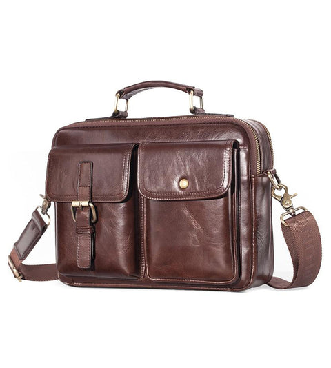 Brand New Cowhide Leather Messenger Bag Men Genuine Leather Handbag Male Travel Pad Shoulder Bag for Men Office Briefcase Totes