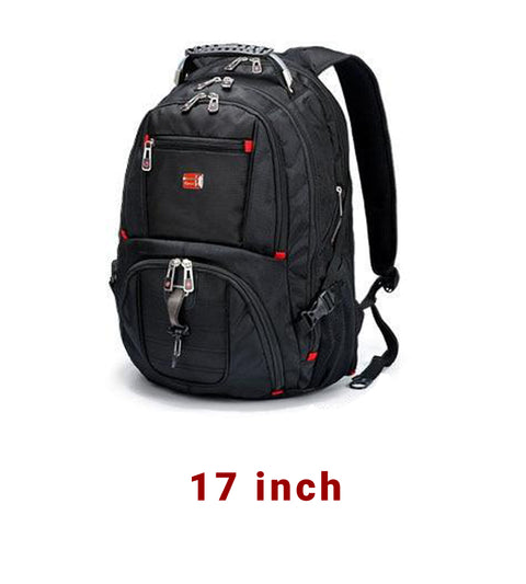 Crossten 17.3" Laptop Waterproof USB Charge Port Swiss-Style Multifunctional Backpack