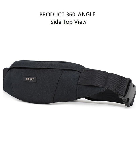 Men Waist Bag pack Purse Waterproof Canvas Travel Phone belt bag pouch Casual Bag for Belt Hip Pack