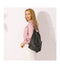 Genuine Leather Daily Casual Backpack For Women Classic Black Vintage Knapsack High Quality