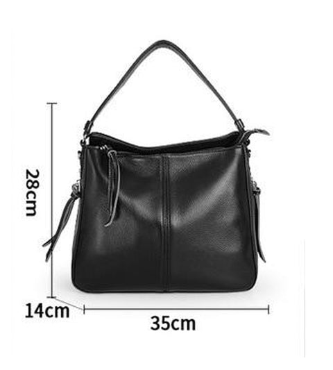 Genuine Leather  Luxury Top-handle Ladies Bucket Shoulder Designer Band Large Crossbody Bag