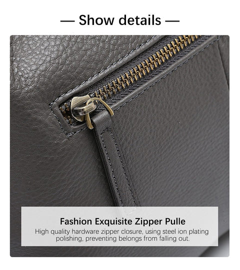 Genuine Leather Daily Casual Tote Handbag For Women High Quality Elegant Crossbody Bag