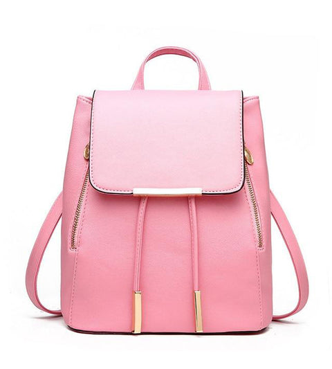 New Women Backpack PU Leather Fashion backpack Large Capacity Zipper School Bags for Teenager Girls