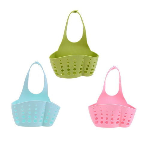 Kitchen Sponge Drain Holder Hanging Sink Shelves Bathroom Soap Storage Racks Drain Baskets