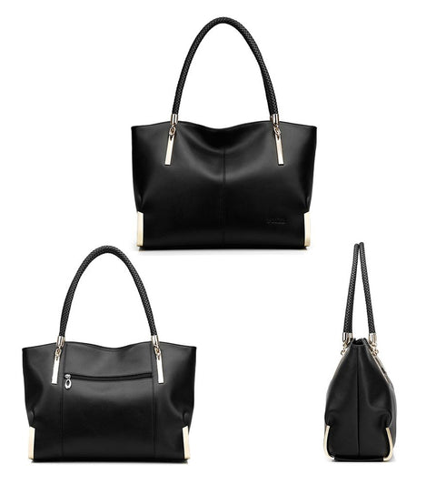 FOXER Brand Women's Cow Leather Handbags Female Shoulder bag designer Luxury Lady Tote Large Capacity Zipper Handbag for Women