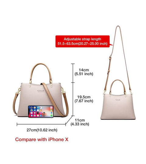 Elegant Fall Winter Bag Leather Handbag Simple Tote Large Capacity Purse Messenger Bag for Women