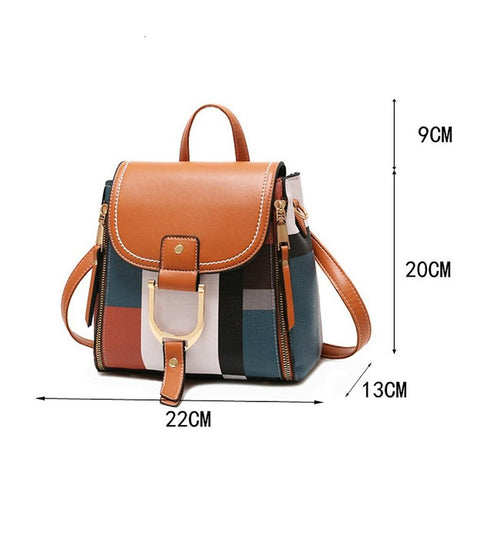 New Designer Backpacks Women Leather Backpacks Female School Bags for Teenager Girls Travel Back Bag Retro Bagpack Sac A Dos