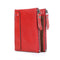 RFID Genuine Leather Wallet Men Quality Short Coin Purse Double Zippers Pocket Wallet Men's Brand Design Vintage Leather Wallets