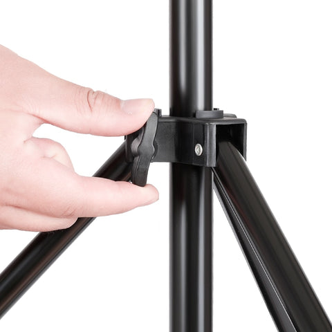 T-Shape Portable Background Backdrop Support Stand Kit 6.5ft Wide 6.5ft Tall Adjustable Photo Backdrop Stand with Spring Clamps
