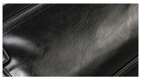 WEIXIER Men New Brand Fashion PU Leather Large Capacity Men Travel Bag Multifunctional Casual Man Shoulder Fashion Bags