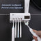 Uv Sanitiser Solar Toothbrush Disinfection Cleaner Wall Mounted Automatic Toothpaste Dispenser