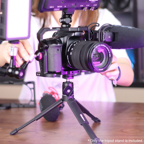 Ulanzi U-Vlog lite mini tripod Extendable Dual Cold Shoe Ball Head Tripod for Phone Mirrorless Camera Vlog for phone camera