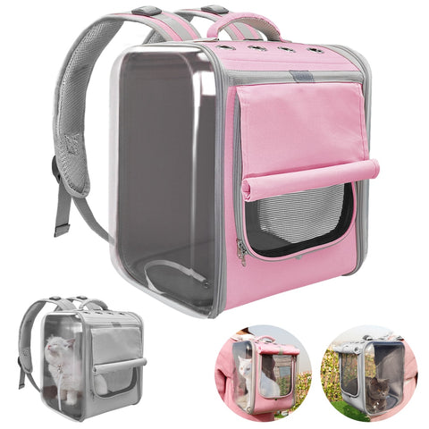 Pet Cat Carrier Backpack Breathable Cat Travel Outdoor Shoulder Bag For Small Dogs Cats Portable Packaging Carrying Pet Supplies