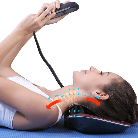 Smart Electric Wireless Intelligent Massage Pillow Portable Relaxing Manual Heated High Quality Full Body Neck Massager