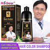 500ml Permanent Hair Shampoo Organic Natural Fast Hair Dye Plant Essence Hair Colorng Cream Cover Dye Shampoo For Women men